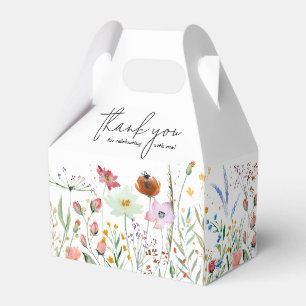 Bröllopsdusch för vilda blommor presentaskar