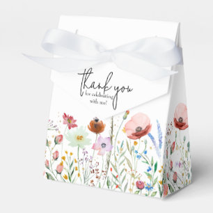 Bröllopsdusch för vildblommor Liten tält Presentaskar
