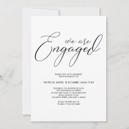 Bröllopsdusch Förlovningsfest Skript Bokstavering Inbjudningar