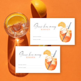 Bröllopsdusch Gissa hur många kyssar Tilläggskort