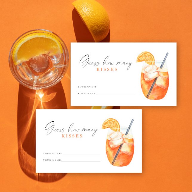 Bröllopsdusch Gissa hur många kyssar Tilläggskort (Skapare uppladdad)