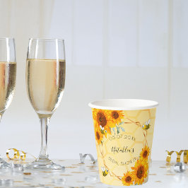 Bröllopsdusch humlor solrosor bakgård 