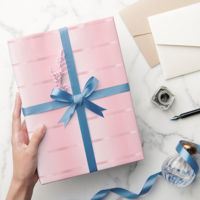 Bröllopsdusch i rosa guld med band presentpapper (Gifting)