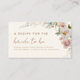 Bröllopsdusch i vildblomsmotiv Recept att dela i t Tilläggskort