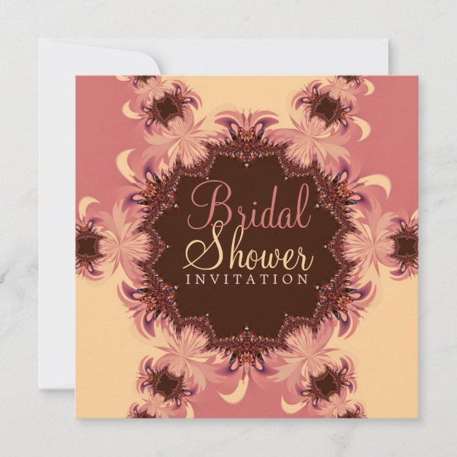 Bröllopsdusch-inbjudan Pink Romance Inbjudningar (Framsida)