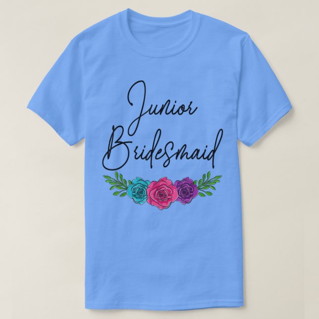 Bröllopsdusch Junior Brudtjej Brud Squad Kvinnor T Shirt (Design framsida)