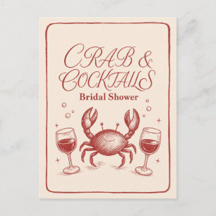 Bröllopsdusch Krabbcocktails Kustfest Söt Vykort
