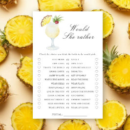 Bröllopsdusch med ananas - Föredrar hon spel
