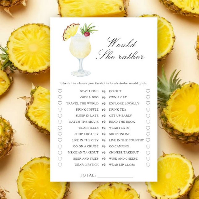 Bröllopsdusch med ananas - Föredrar hon spel (Skapare uppladdad)