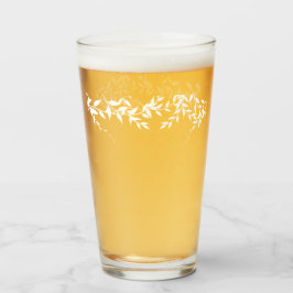 Bröllopsdusch med botaniska blad glaskopp