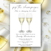 Bröllopsdusch med champagne