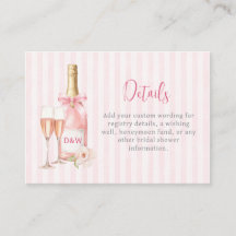 Bröllopsdusch med rosa champagne