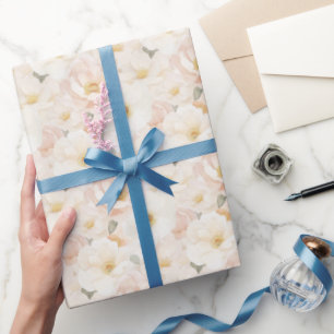 Bröllopsdusch med rosablommor presentpapper