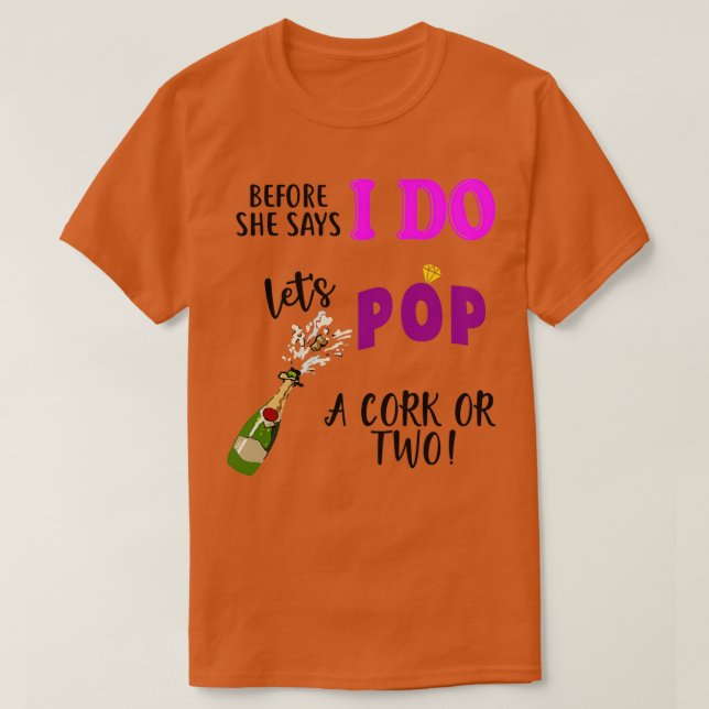 Bröllopsdusch möhippa brudtärnor fest bröllop t shirt (Design framsida)