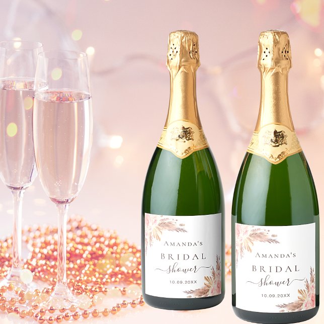 Bröllopsdusch pampasgräs rose gold rodnad (Skapare uppladdad)