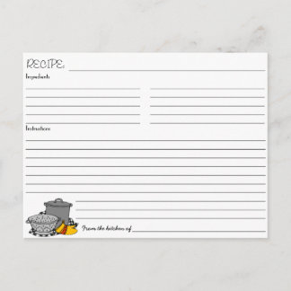 Bröllopsdusch recept inbjudan vykort