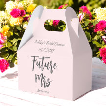 Bröllopsdusch Roséblommor Framtida Mrs Presentlåda