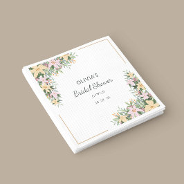 Bröllopsdusch servett med blomstermotiv