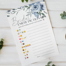 Bröllopsdusch spel Emoji Pictionary Dammtor Blue