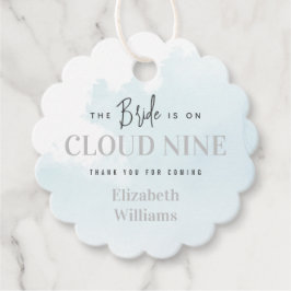 Bröllopsdusch Tack Cloud Nine Gåvor Etiketter