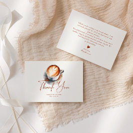 Bröllopsdusch tackkort Love Is Brewing Inbjudningar