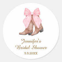 bröllopsduschar cowgirl stövlar med bow western 