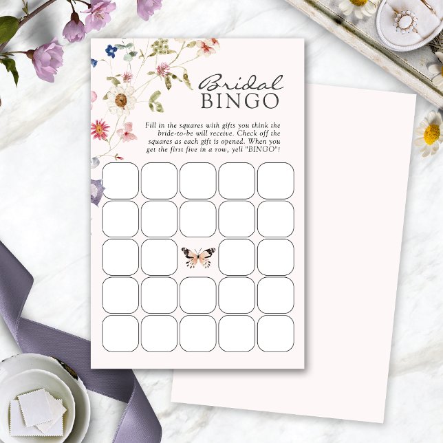 Bröllopsduschbingospel (Bridal Shower Bingo Game by Painted Paperie
)