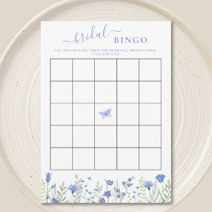 Bröllopsduschens Wildflower Blommiga Bingo Spelkor Inbjudningar