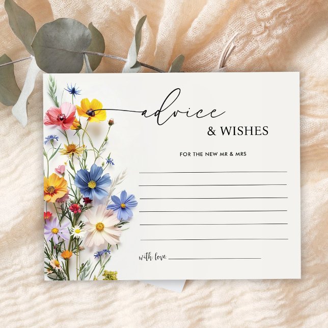 Bröllopsduschråd och önskningar för vilda blommor (Skapare uppladdad)