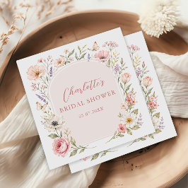 Bröllopsduschservetter med Love Is In Bloom Pappersservett
