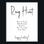 Bröllopsduschspel: Ringjakt - Teckning Poster<br><div class="desc">Gör det till ditt eget genom att lägga till din text. För att få tillgång till avancerade redigeringsverktyg går du till ” Anpassa” ,  scrollar ned och klickar på länken ”Klicka för att anpassa ytterligare”. För fler matchande designer klickar du på länken ”Andra produkter från denna samling”</div>