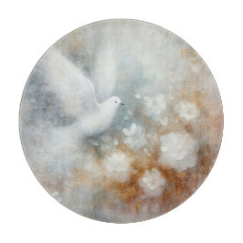 Bröllopsduva Blommig Skärbräda