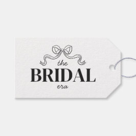 Bröllopseran | Ribbon Bow Sketch Bröllopsdusch Presentetikett