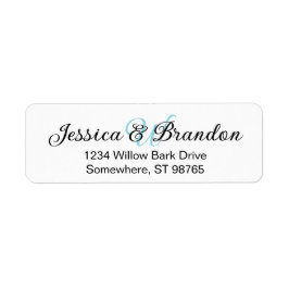 Bröllopsetikett 016 returadress etikett