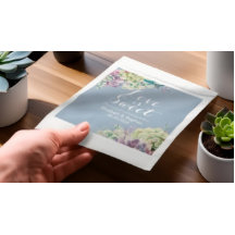 Bröllopsfack Chic Vattenfärgssuckulatorer