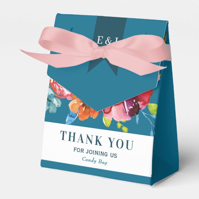 Bröllopsfack för ljus sommarfärg presentaskar (Framsidan Sidan)