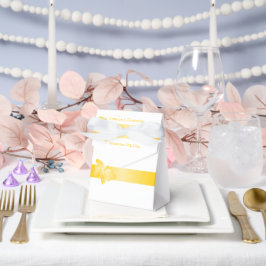 Bröllopsfack Gult Butterfly Presentaskar