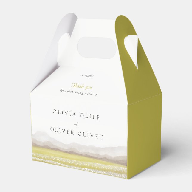 Bröllopsfack i bloom bröllopsruta presentaskar (Framsidan Sidan)