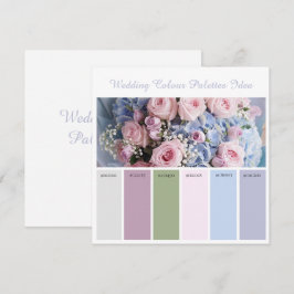 Bröllopsfärgpalett Idékort Inbjudningar