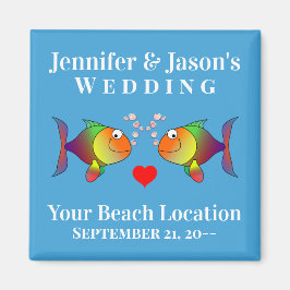 Bröllopsfavoritdestination för fiskkuterör magnet