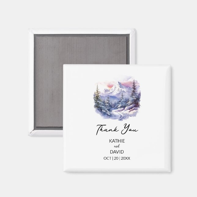 Bröllopsfavoritjulen Äventyr utanför Giftermål Magnet (Front/Back)