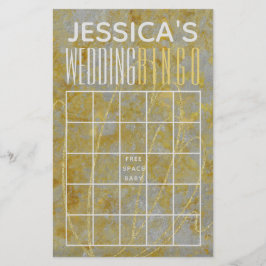 Bröllopsfest BINGO Silverstrimma Flygblad