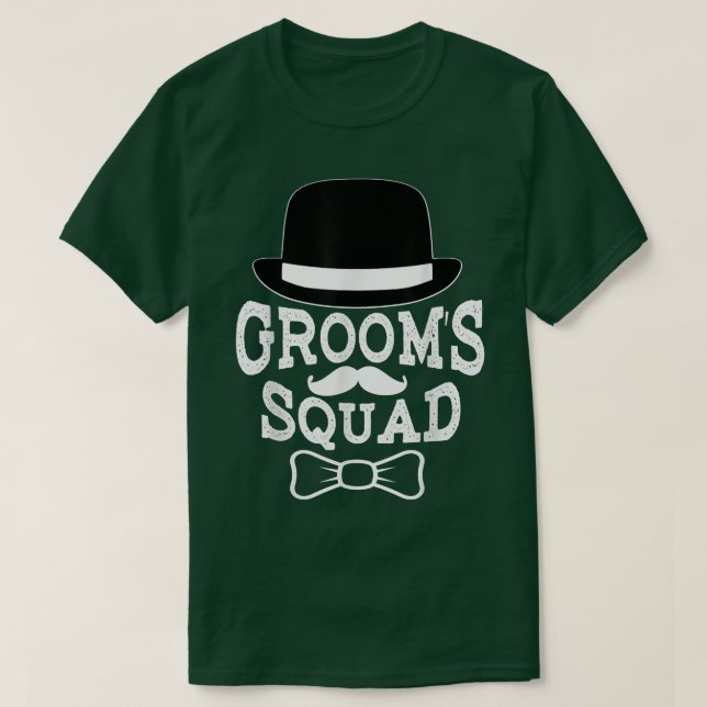 Bröllopsfest Brudgum Brudgum Squad  T Shirt (Design framsida)