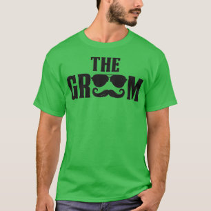 Bröllopsfest Brudgumme Solglasögon 2 T Shirt