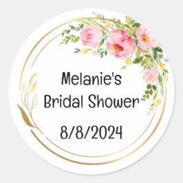 Bröllopsfest dekal redigerbar text runt klistermärke