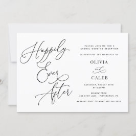 Bröllopsfest efter lyckligt äktenskap inbjudan