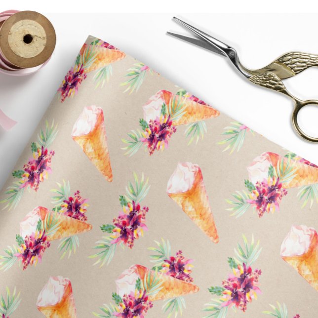 Bröllopsfest eller födelsedagsblommig ins包装spapper presentpapper (Skapare uppladdad)