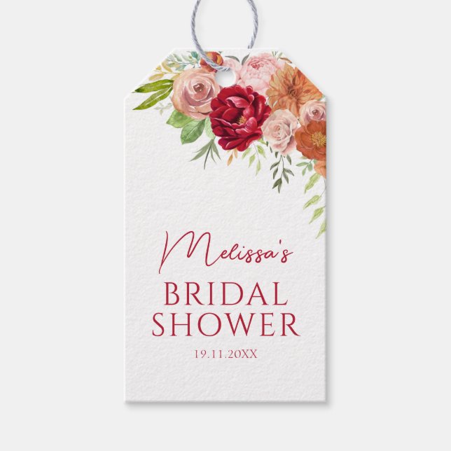 Bröllopsfest favor för Förälskelse  Presentetikett (Framsidan)