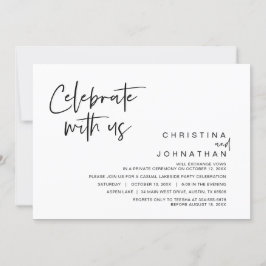 Bröllopsfest, Fira med oss Inbjudan