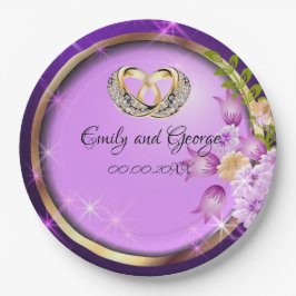 Bröllopsfest för Anpassadet gnistra Lila blommor